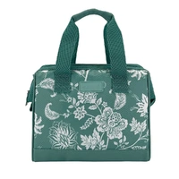 Sachi Insulated Lunch Bag - Green Paisley
