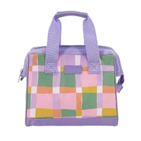Sachi Insulated Lunch Bag - Pastel Checks