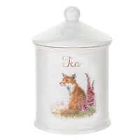 Royal Worcester Wrendale Tea Canister - Foxgloves